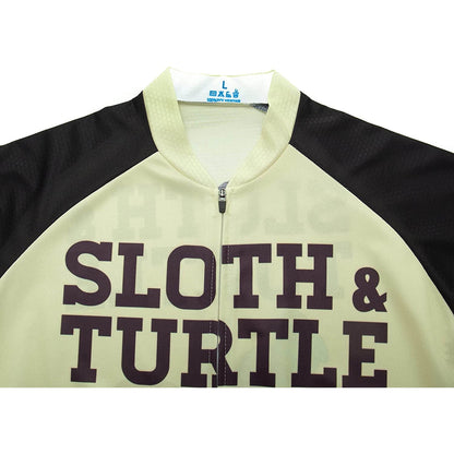 Turtle &amp; Sloth Heren Grappig MTB Korte Mouw Fietsshirt Top