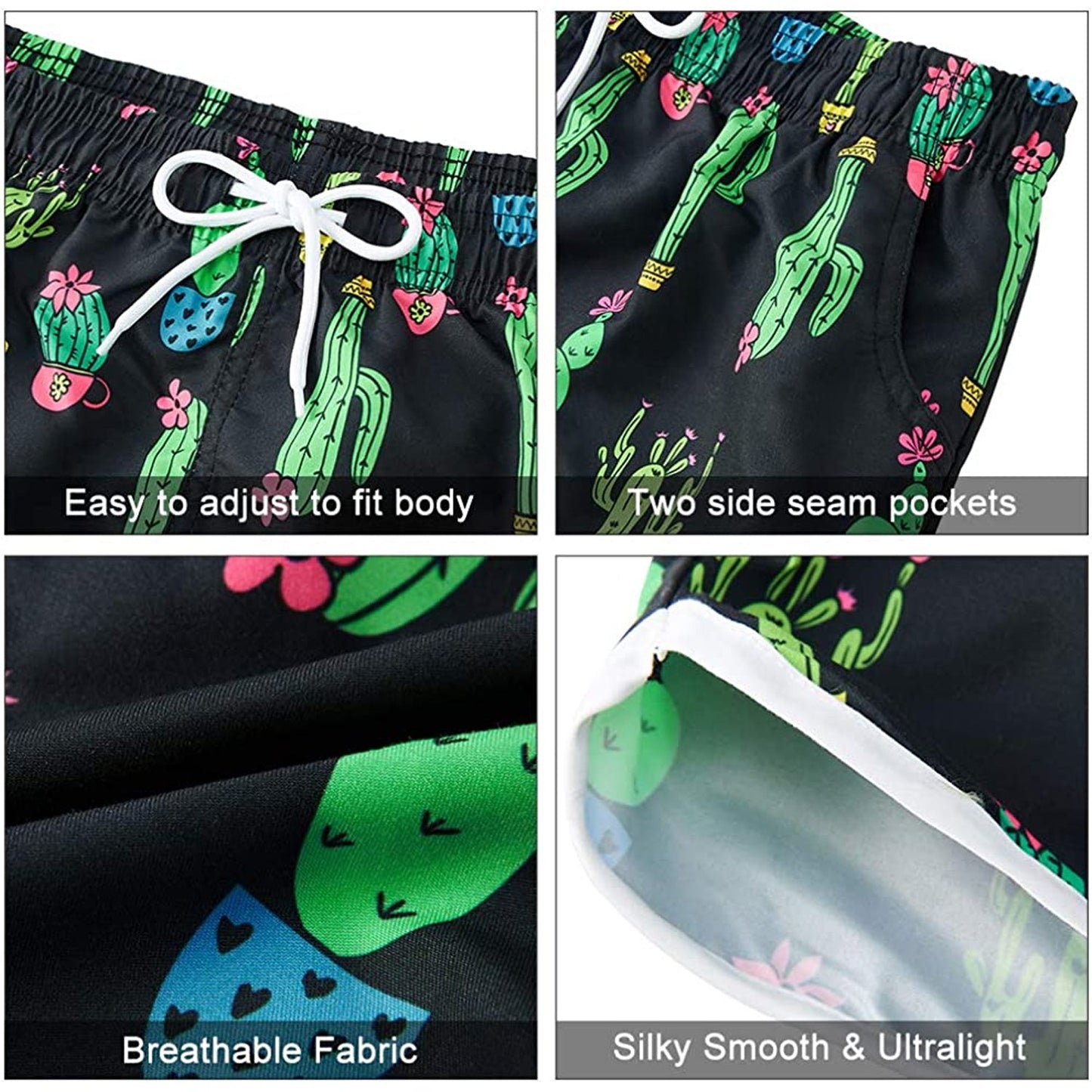 Cactus Funny Board Shorts voor dames