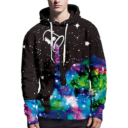 Galaxy Pouring Painting Lustiger Kapuzenpullover