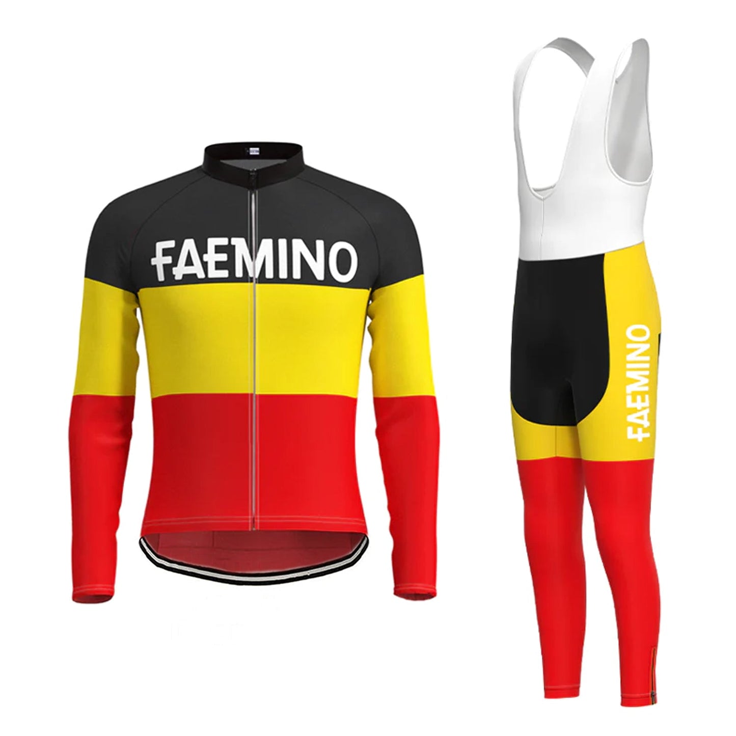 Faemino Langarm-Radtrikot-Set passend zum Set