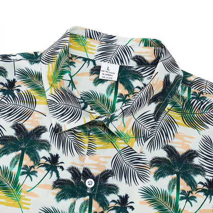 Hawaii Palm Leaf Grappig Hawaiiaans Shirt