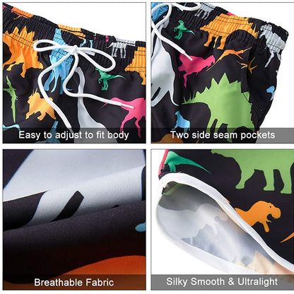 Dinosaurus grappige boardshorts voor dames