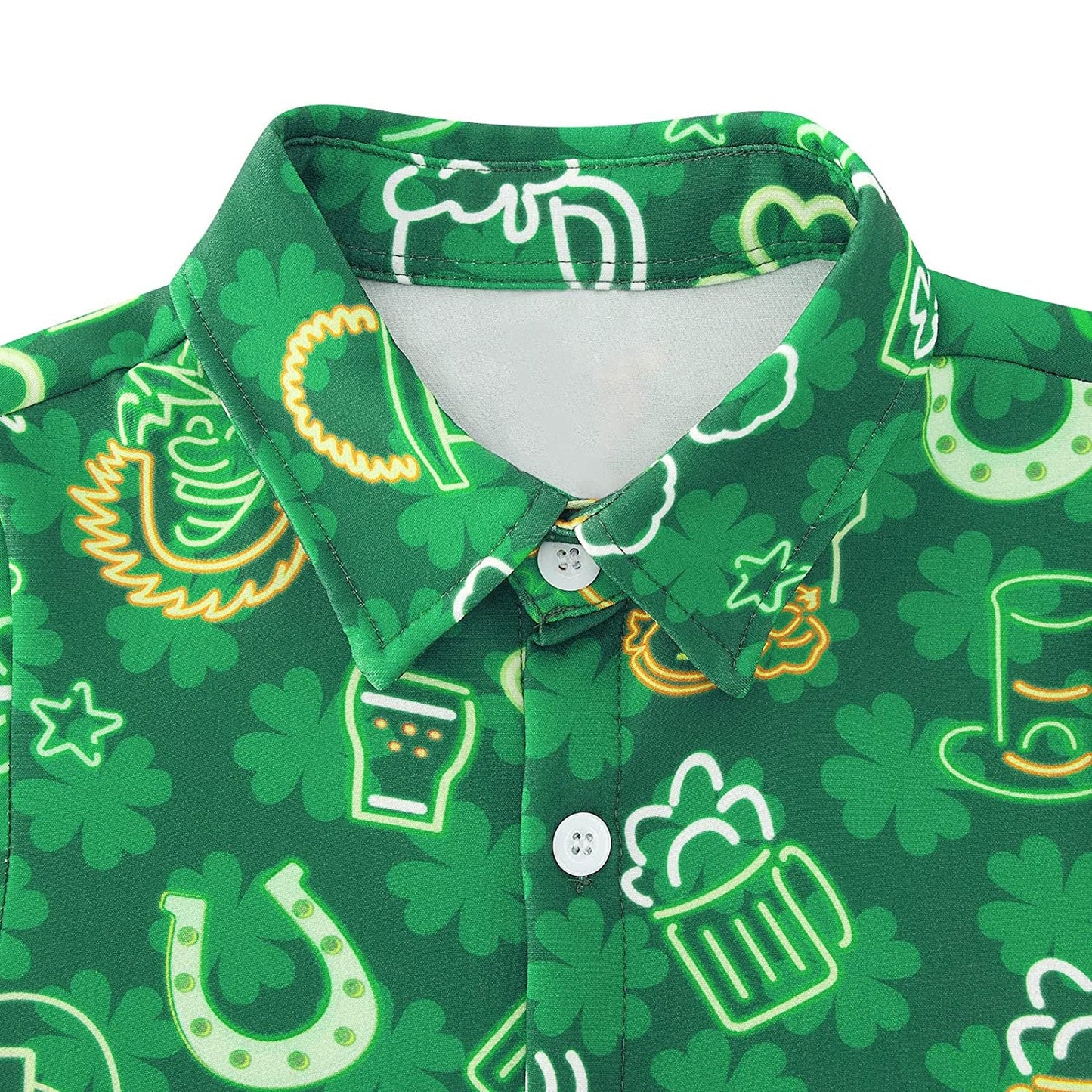 Grappig Hawaiiaans shirt voor peuters met St. Patrick's Day-thema