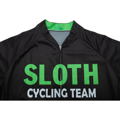 Sleepy Sloth Heren Grappig MTB Korte Mouw Fietsshirt Top