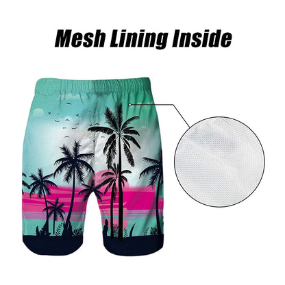 Palm Tree Funny Swim Trunks