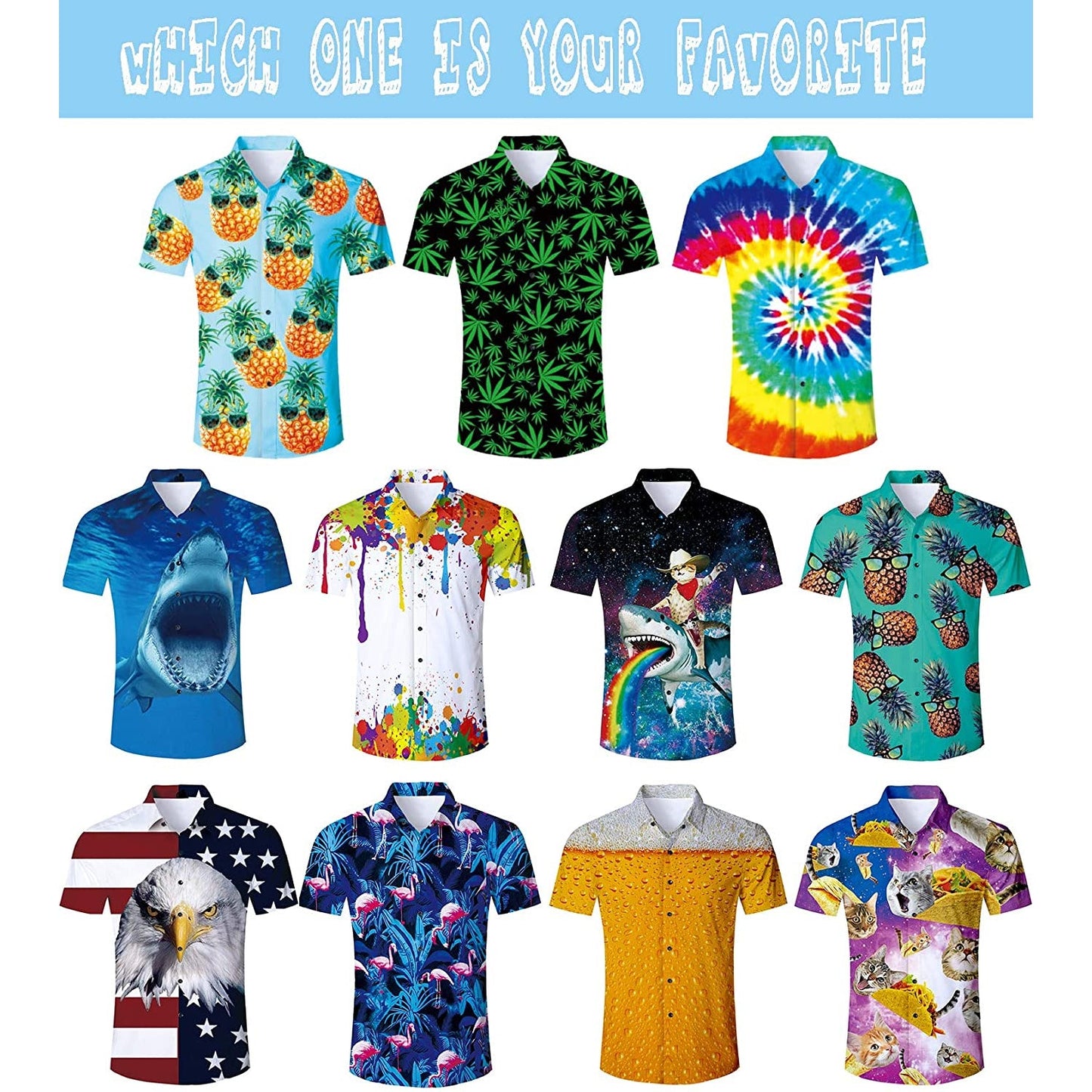 Regenboog Whirlpool Grappig Hawaiiaans Shirt