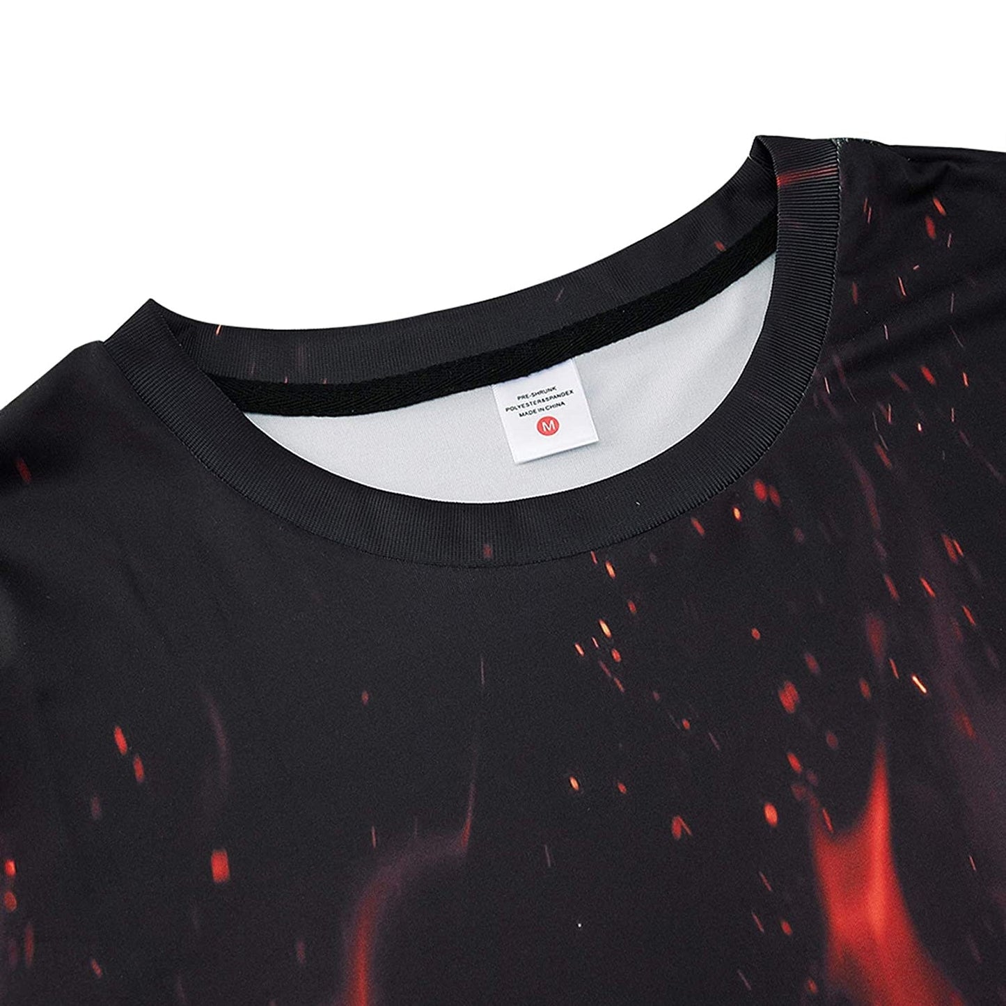 Lustiges T-Shirt mit Flammenmotiv