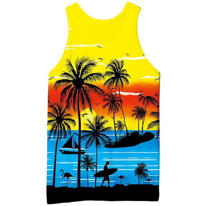 Lustiges Tropisches Hawaii Tank Top