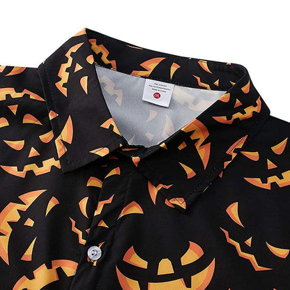 Pompoen Halloween Grappig Hawaiiaans Shirt