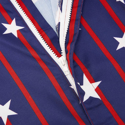 American Flag Male Romper