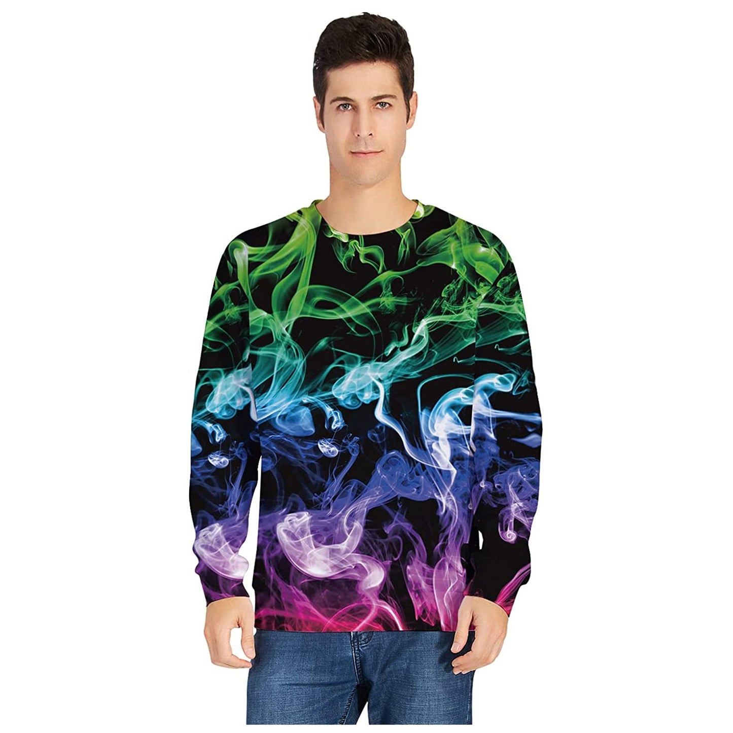 Colorful Smoke Ugly Christmas Sweater