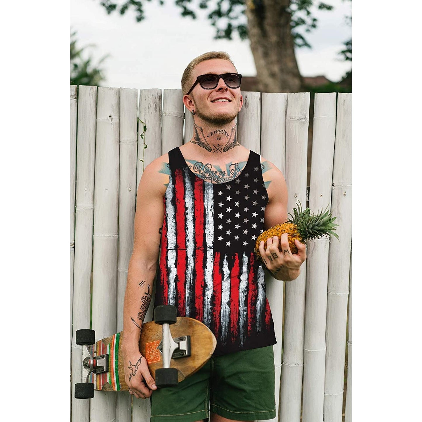 American Flag Funny Tank Top