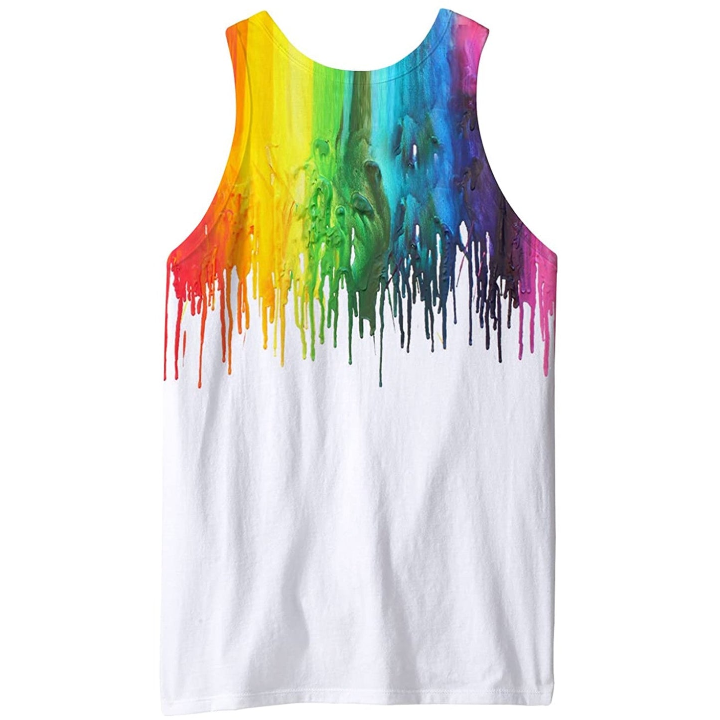 Verf Druipende Grappige Tank Top