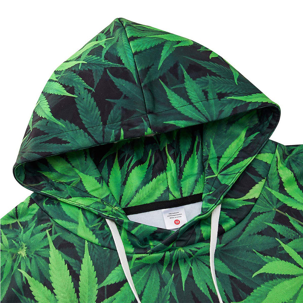 Green Weed Funny Hoodie