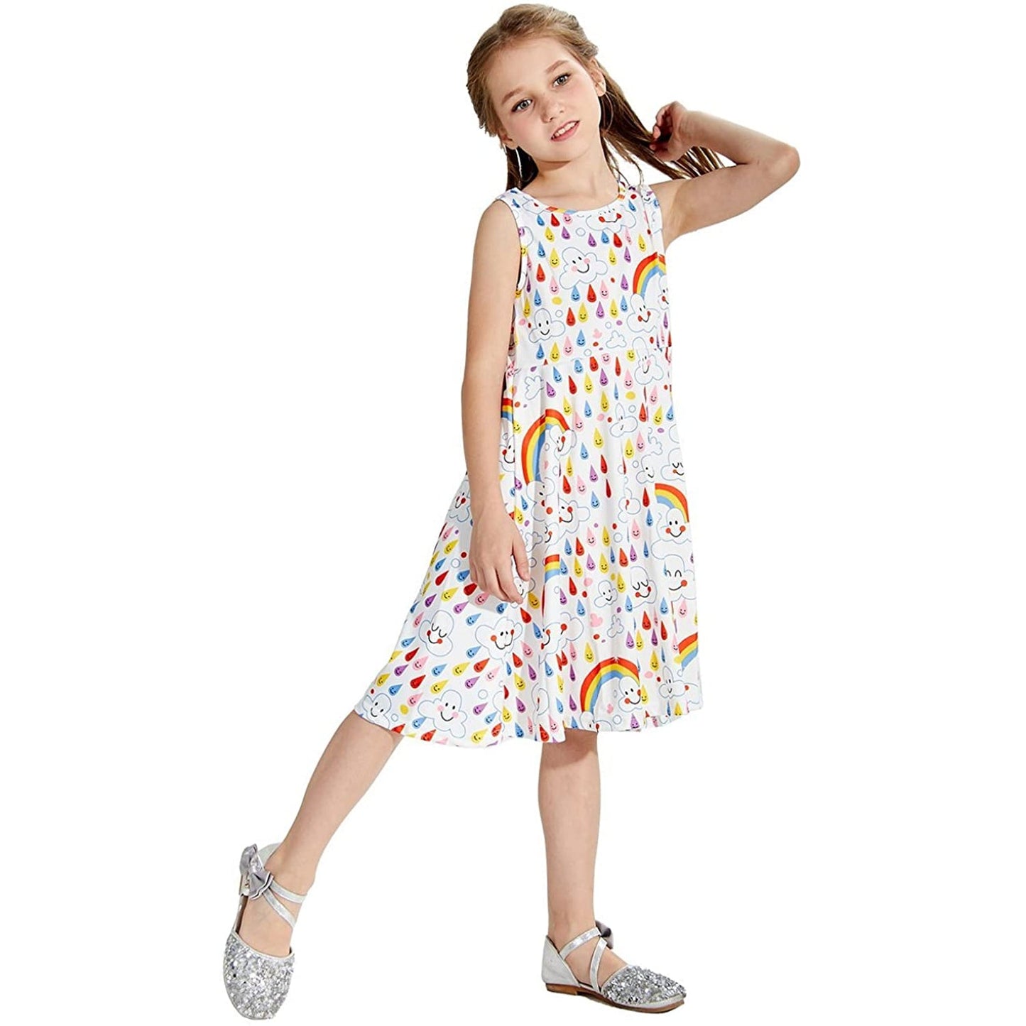 Rainbow Dripping Funny Girl Dress