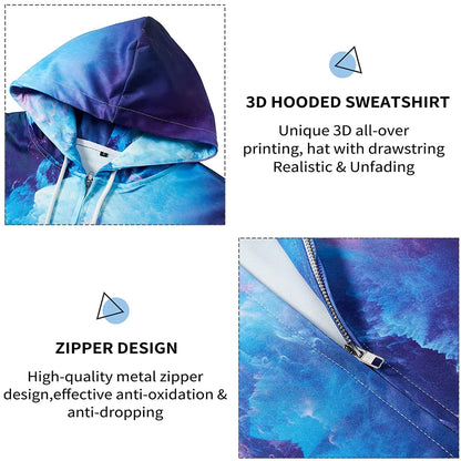 Nebula Sky Zip Hoodie