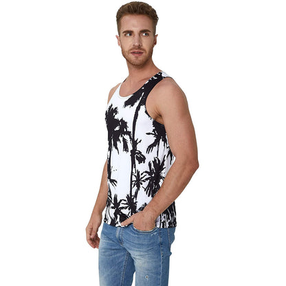 Palmboom Wit Grappig Tanktopje