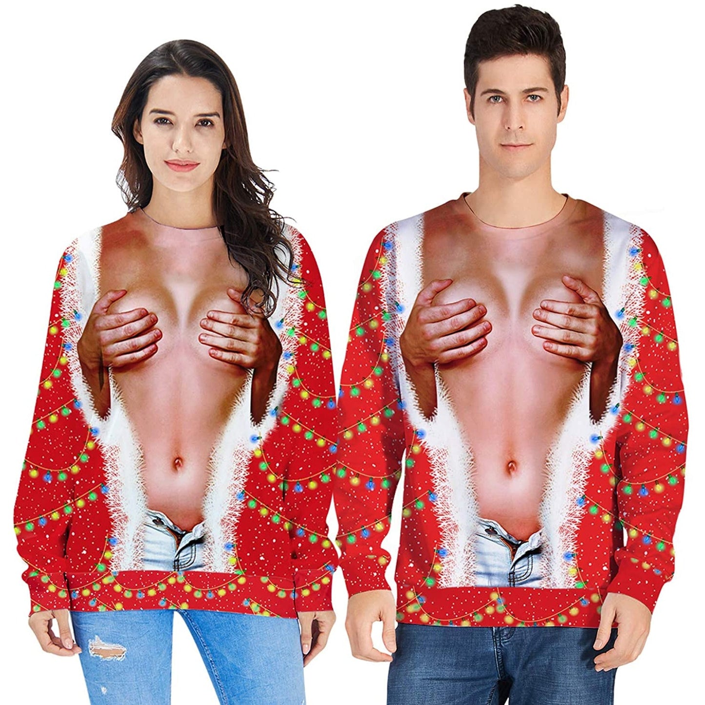 Hand on Boobs Ugly Christmas Sweater