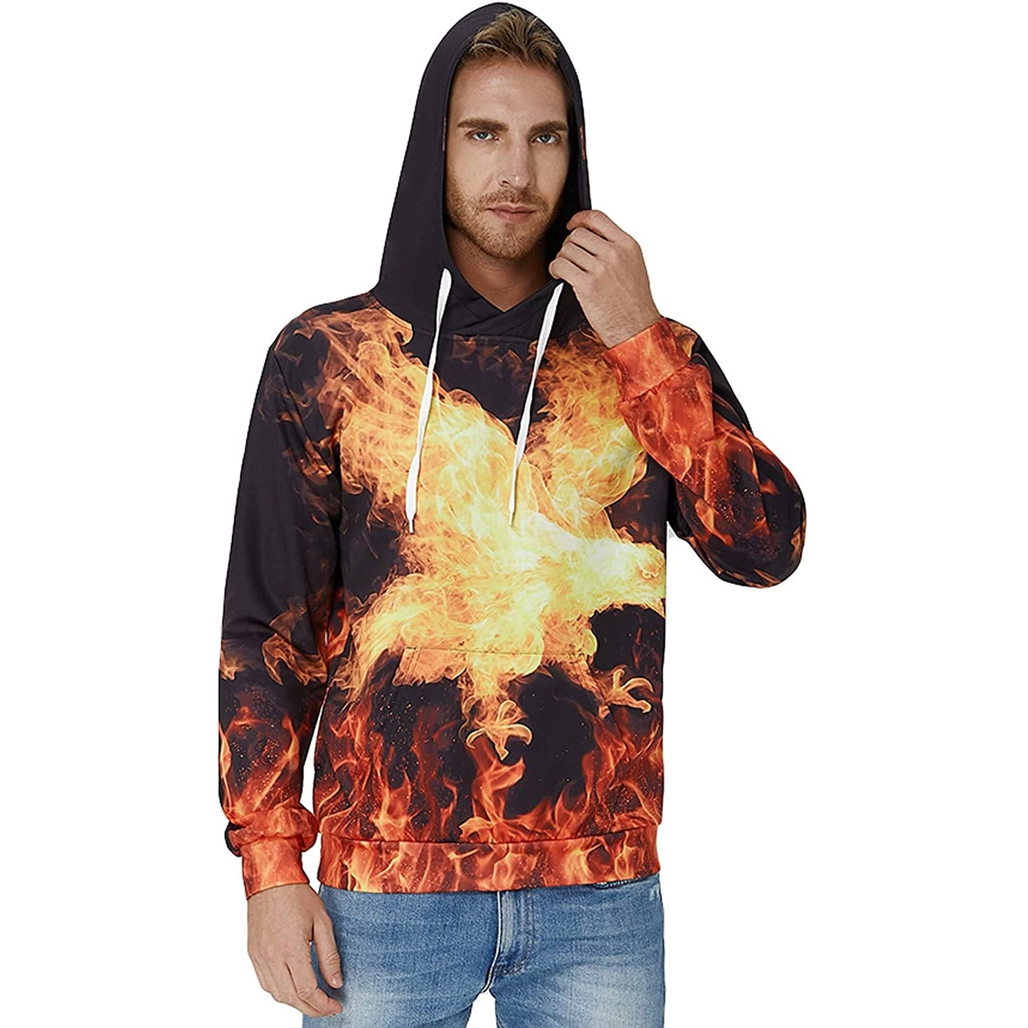 Eagle Fire Funny Hoodie