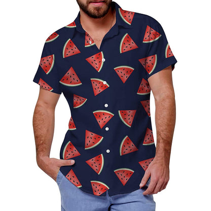 Watermeloen Grappig Hawaiiaans Shirt