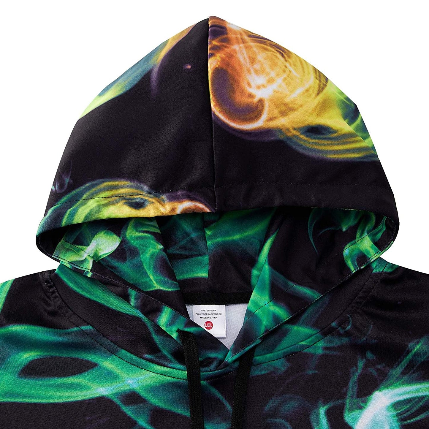 Kleurrijke rook grappige hoodie