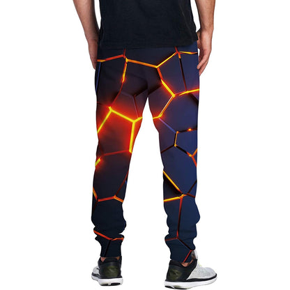 Crack Geometrische Grappige Joggingbroek