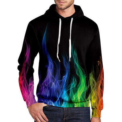 Bunter Flammen-lustiger Kapuzenpullover