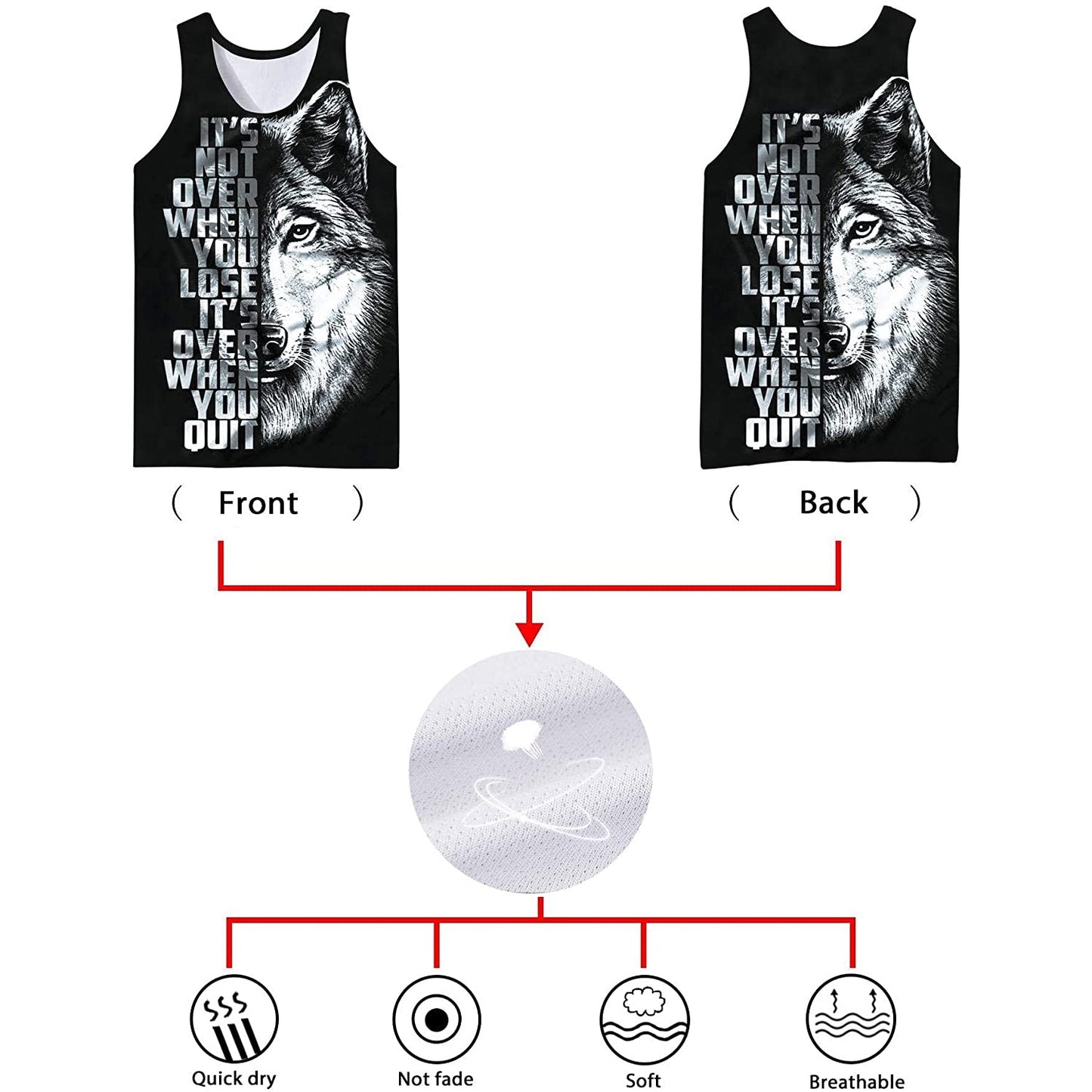 Lustiges Wolf-Tanktop