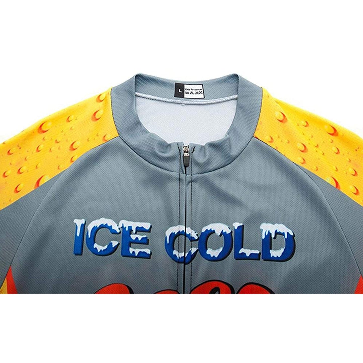 Ice Cold Beer Heren Grappig MTB Korte Mouw Fietsshirt Top