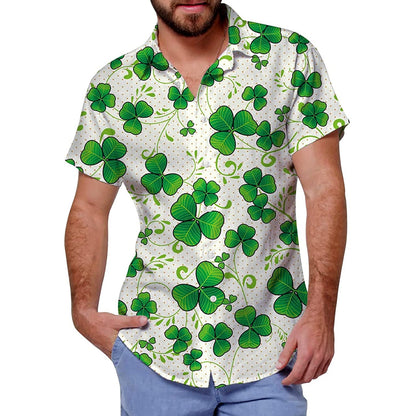 St. Patrick's Day Klaver Grappig Hawaiiaans Shirt