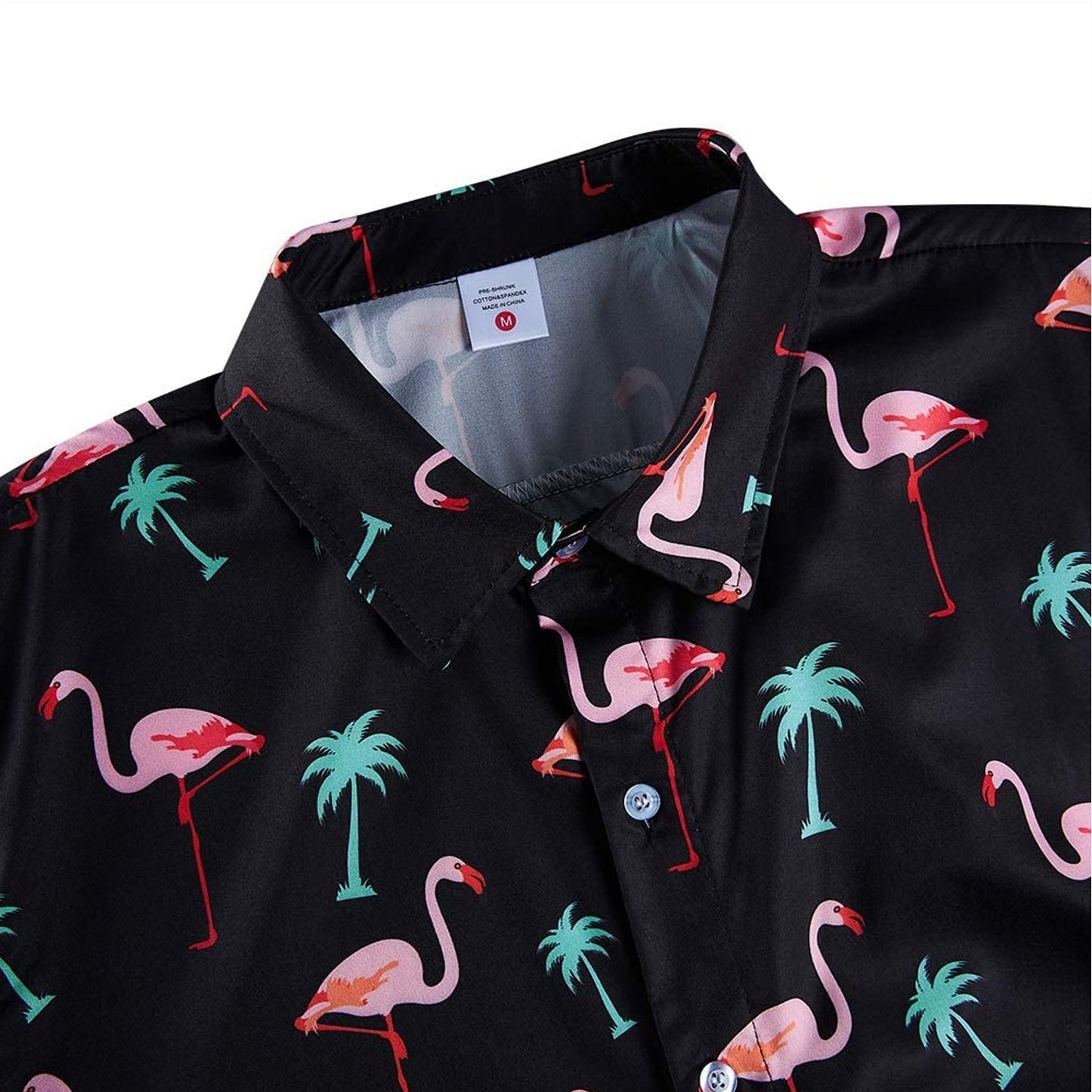 Flamingo Palmboom Grappig Hawaiiaans Shirt