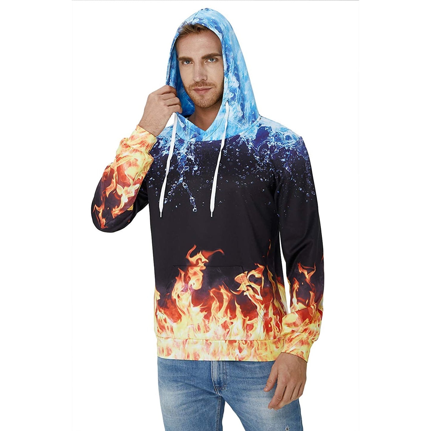 Lustiger Kapuzenpullover „Ice &amp; Fire“