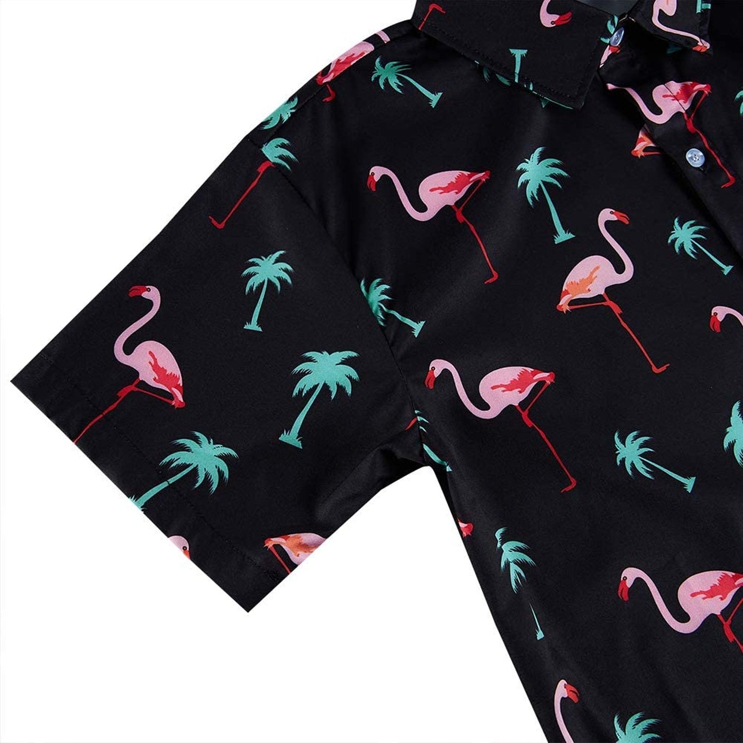 Flamingo Palmboom Grappig Hawaiiaans Shirt