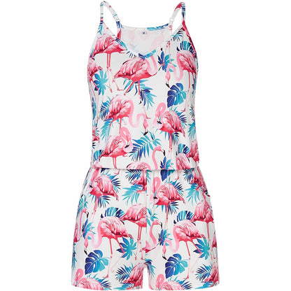 Roze Flamingo's Grappige Romper voor Vrouwen