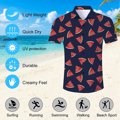 Watermeloen Grappig Hawaiiaans Shirt