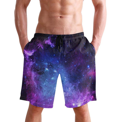 Lustige Badehose mit Galaxie-Motiv