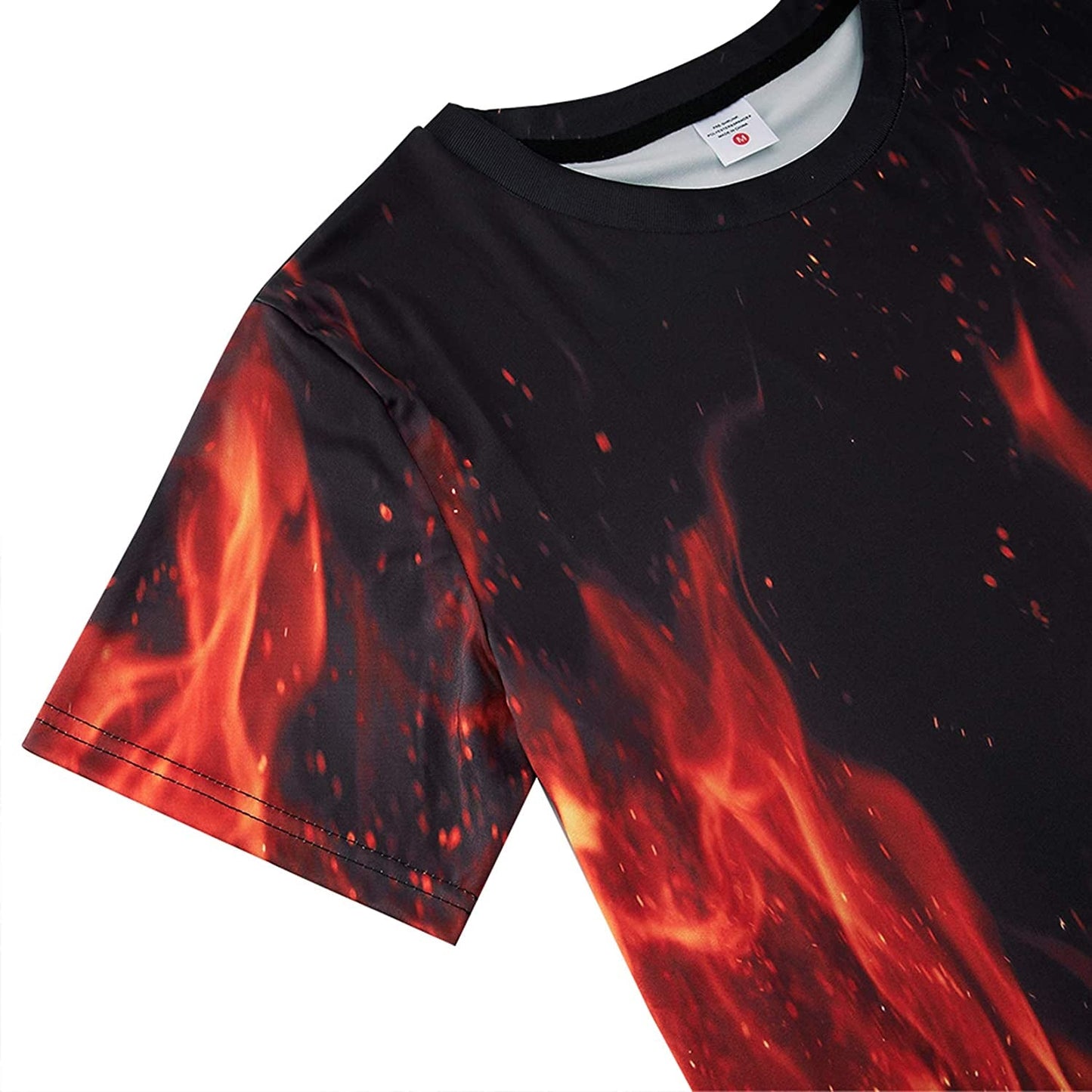 Lustiges T-Shirt mit Flammenmotiv