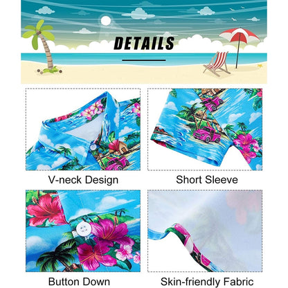 Insel Auto Lustige Kleinkind Hawaiian Shirt