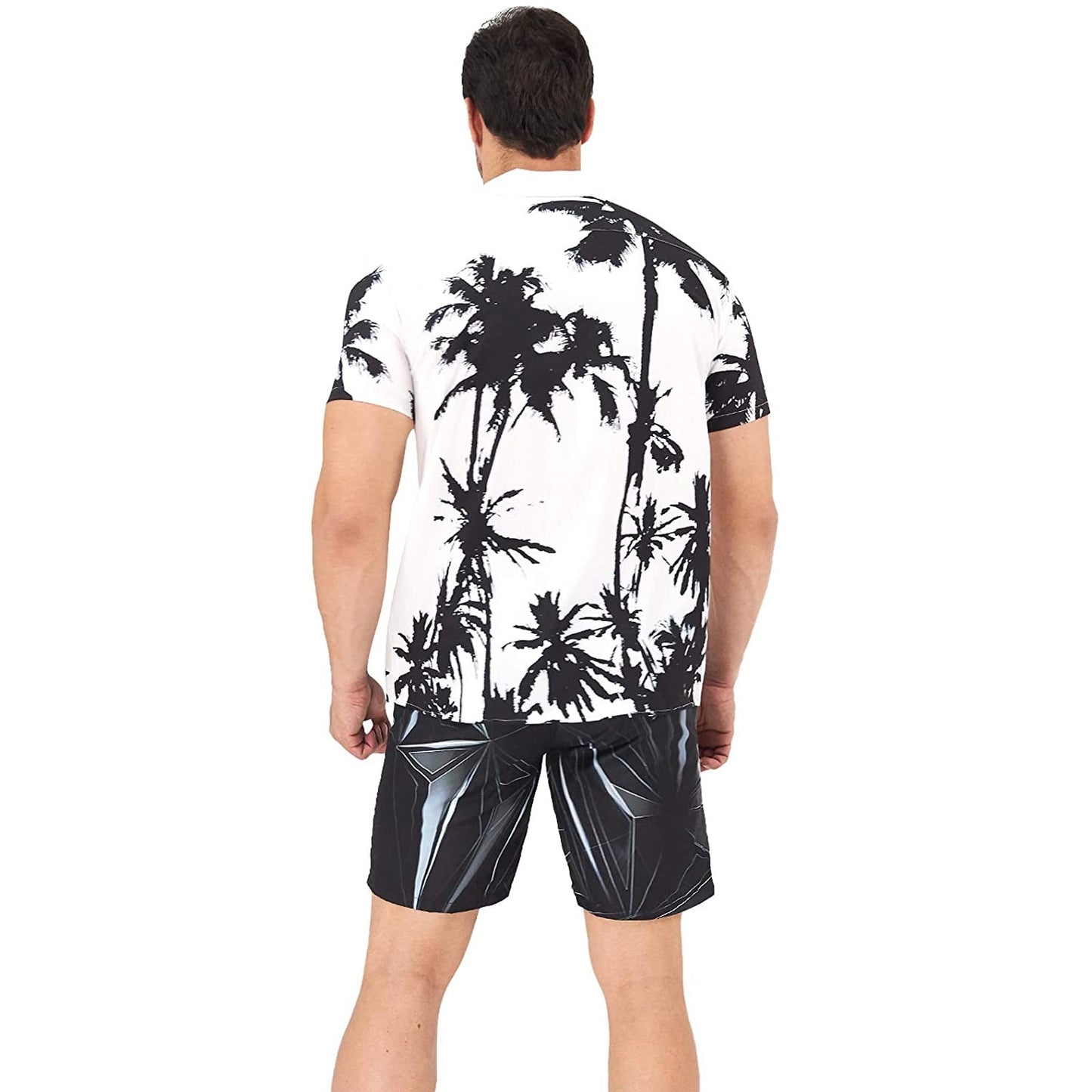 Palmboom Wit Grappig Hawaiiaans Shirt