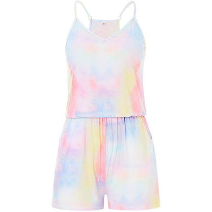 Tie Dye Grappige Romper voor Vrouwen