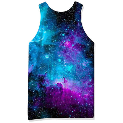 Lustiges Tank Top mit Galaxie-Motiv