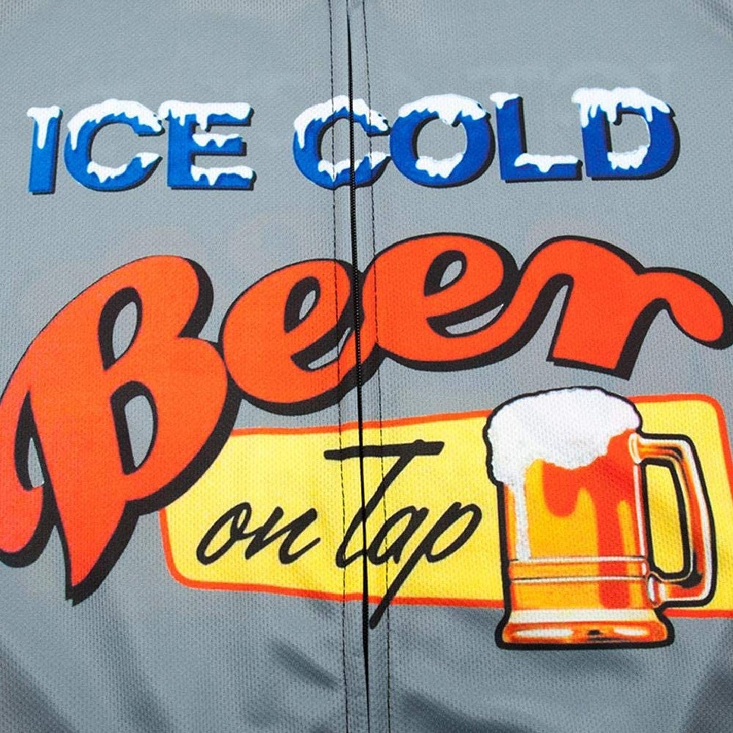 Ice Cold Beer Heren Grappig MTB Korte Mouw Fietsshirt Top