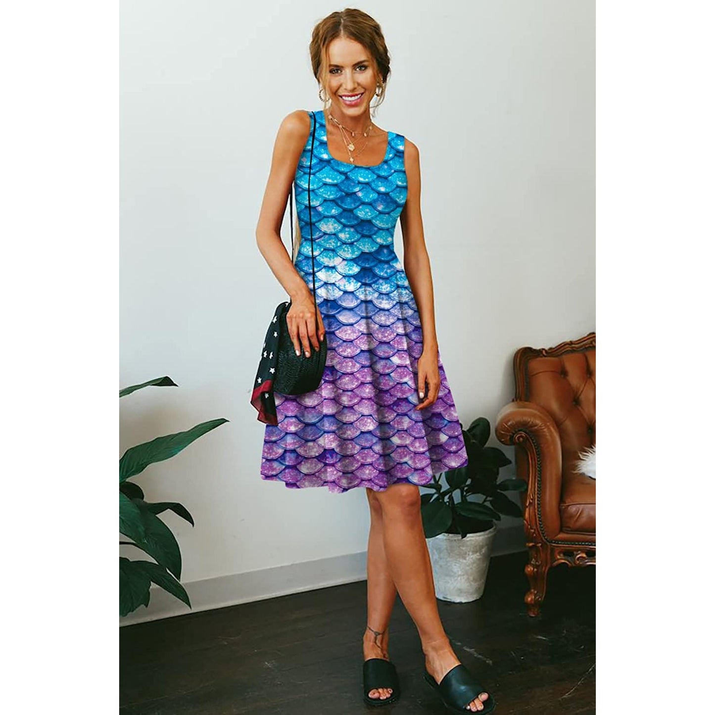 Blue Mermaid Funny Dress for Women