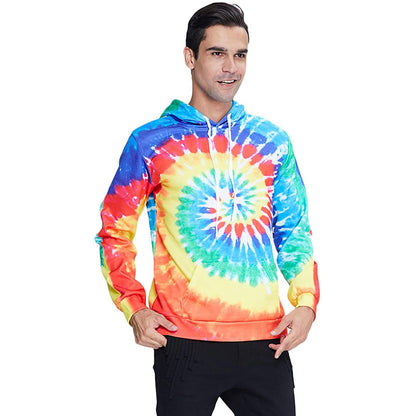 Lustiger Kapuzenpullover mit Regenbogenwirbel