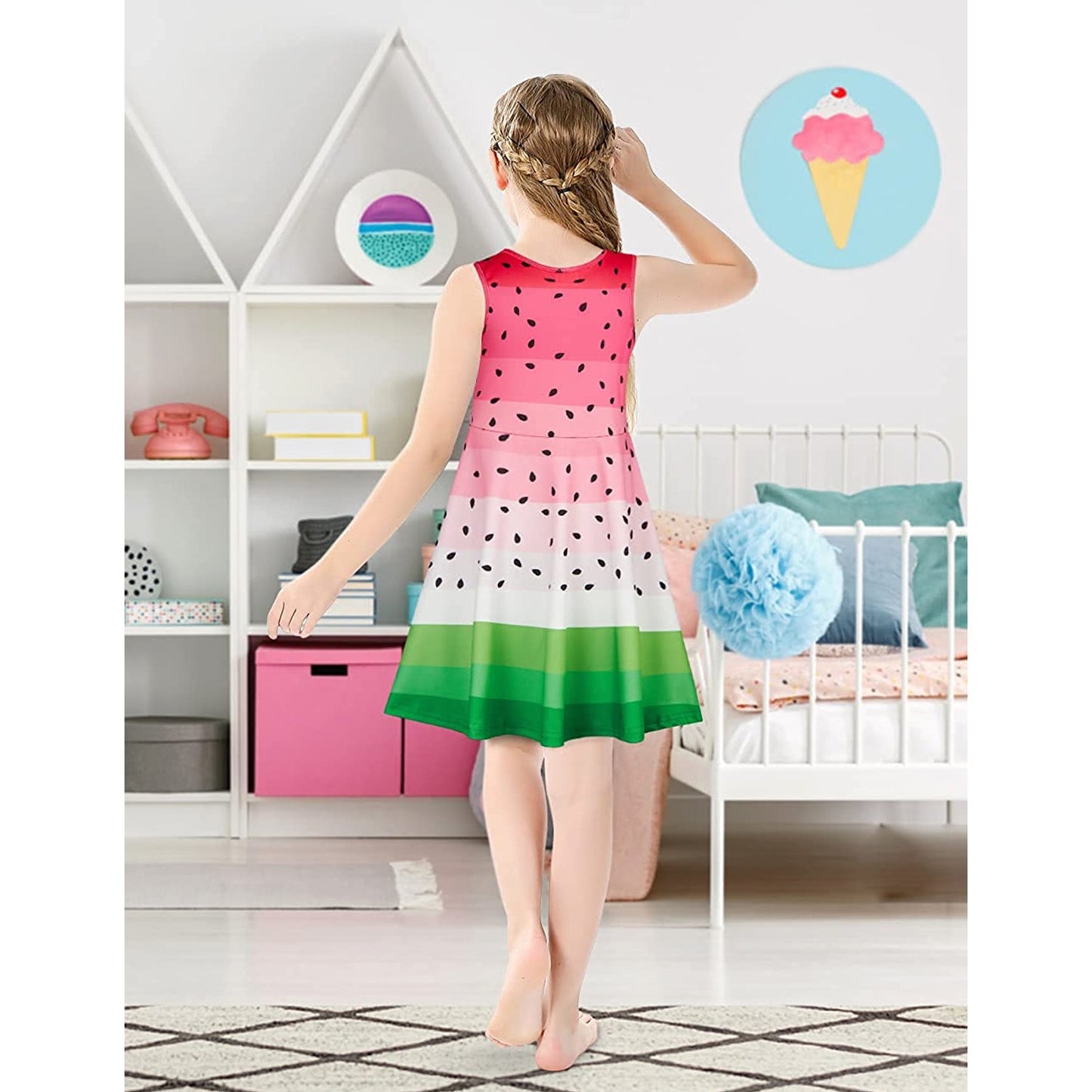 Wassermelone lustiges Mädchenkleid