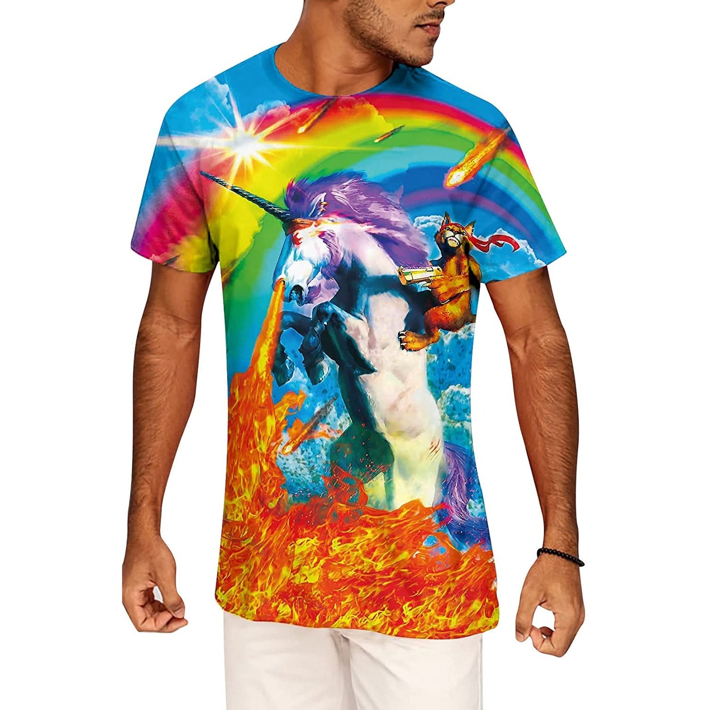 Lustiges T-Shirt mit Einhorn-Motiv