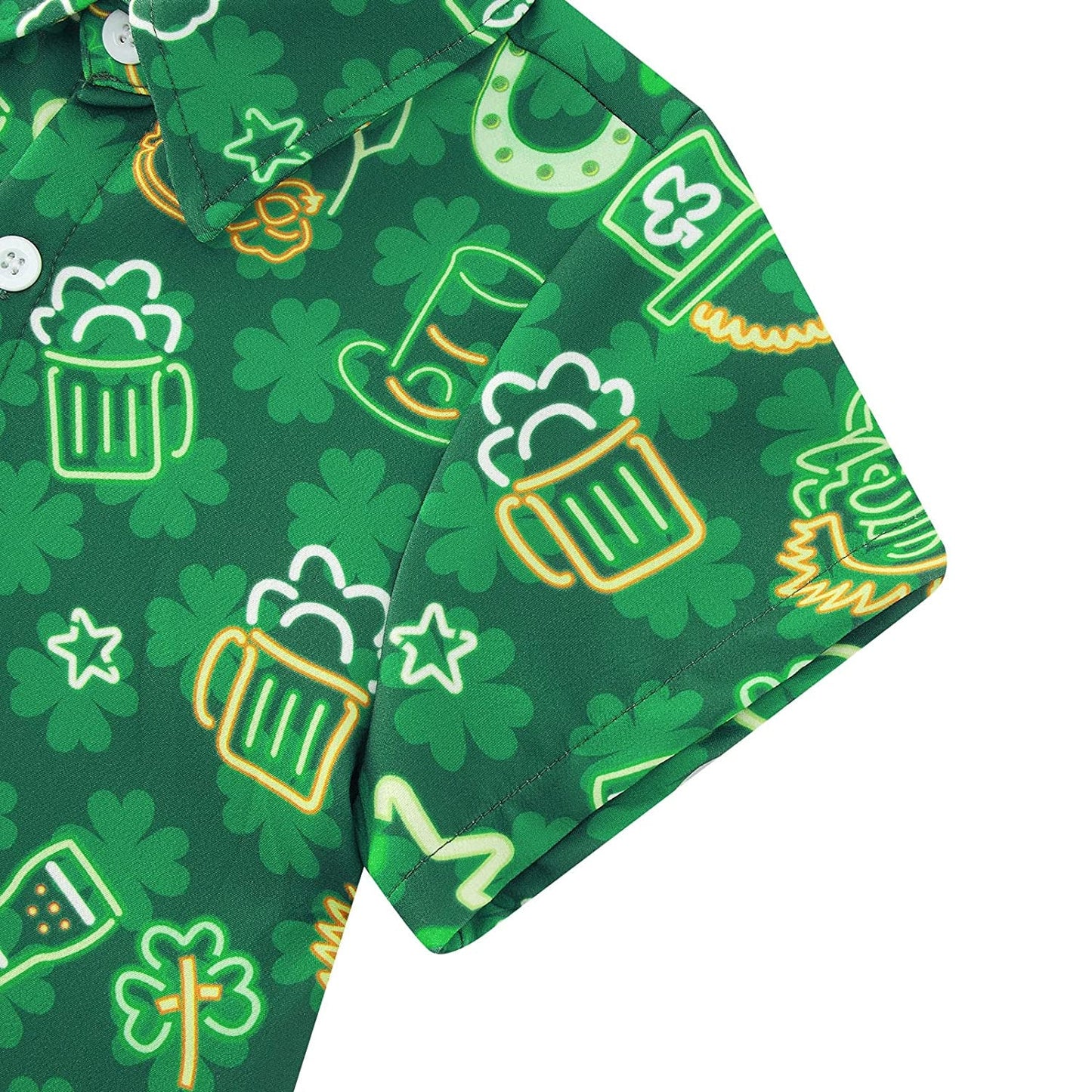 Grappig Hawaiiaans shirt voor peuters met St. Patrick's Day-thema