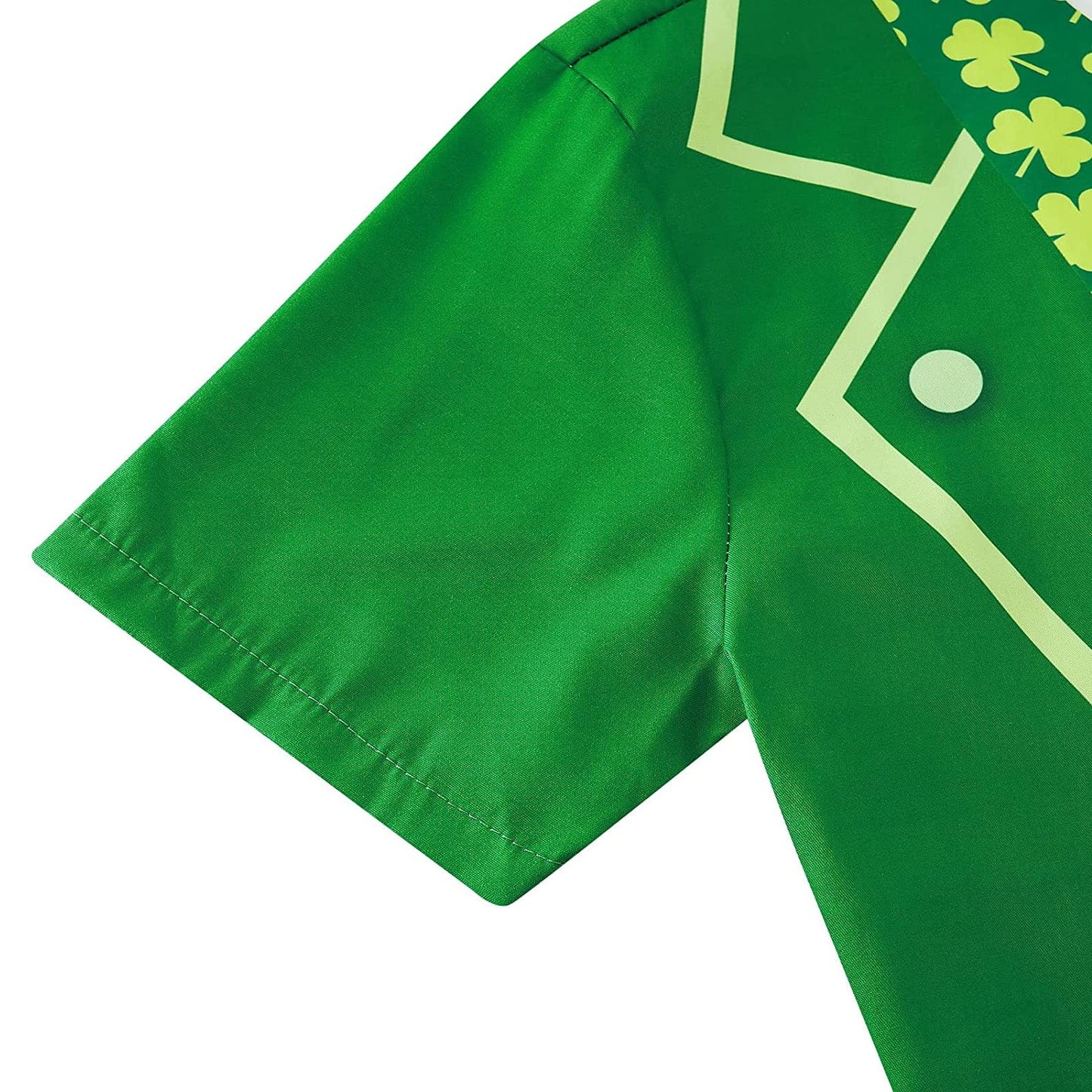 St. Patrick's Day Klaver Riem Mannelijke Romper