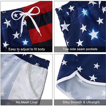 Amerikaanse vlag grappige boardshorts voor vrouwen