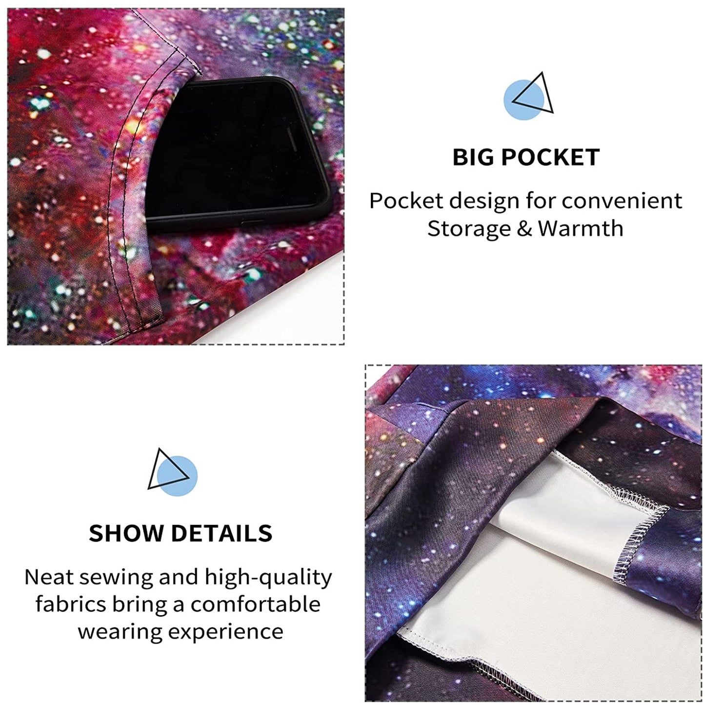 Nebula Star Hoodie met rits